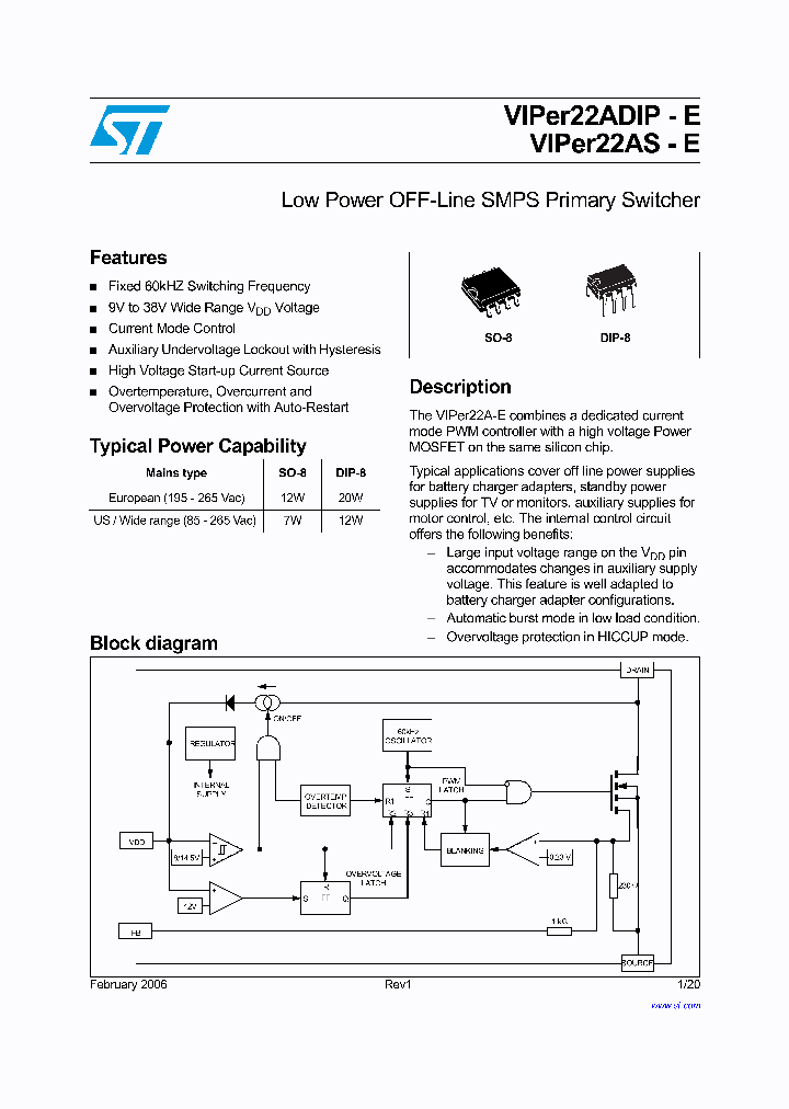 -VIPER22AS-E_6770383.PDF Datasheet
