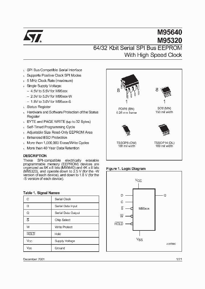 STMICROELECTRONICS-M95320-MN5T_6783618.PDF Datasheet