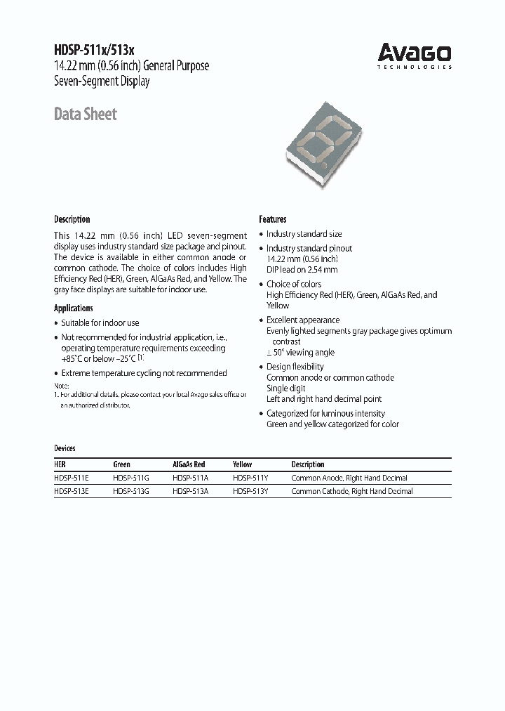 HDSP-513Y-00000_6783615.PDF Datasheet