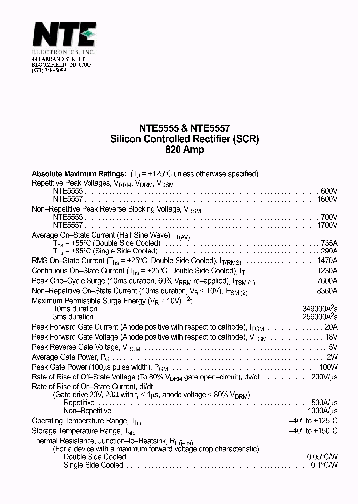 NTE5557_6791011.PDF Datasheet