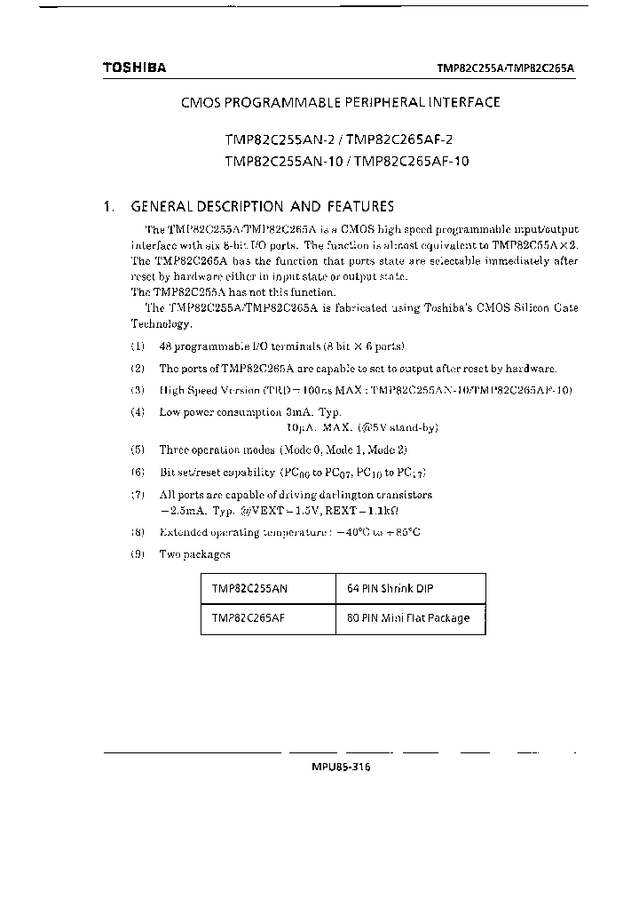 TMP82C265AF-2_6791769.PDF Datasheet