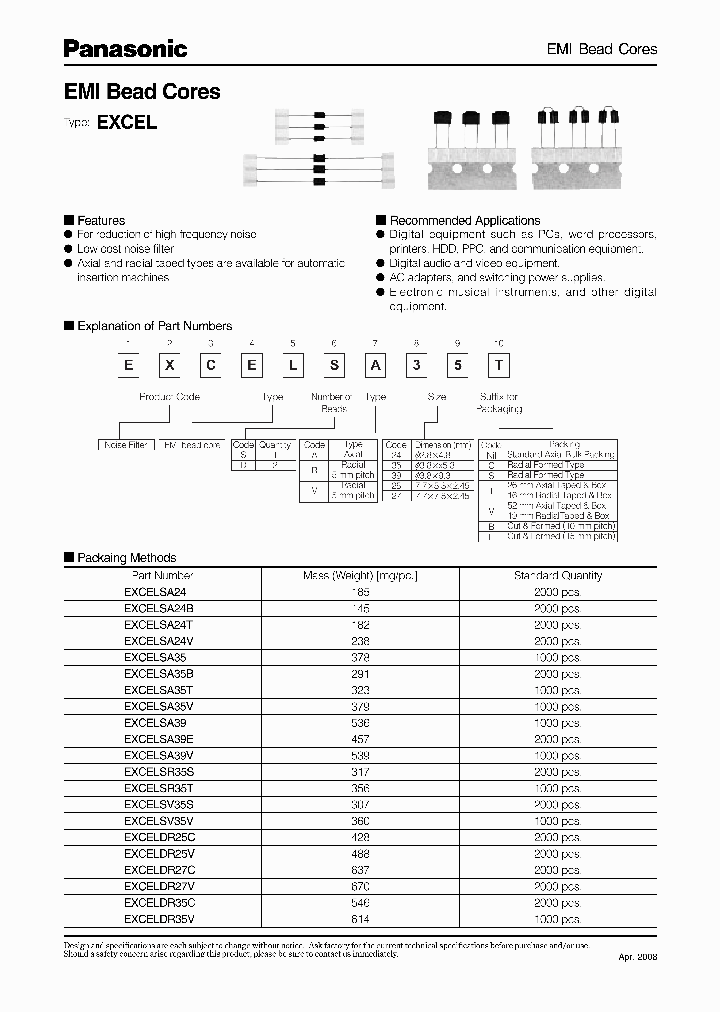 PANASONICCORP-EXCELSV35V_6797548.PDF Datasheet