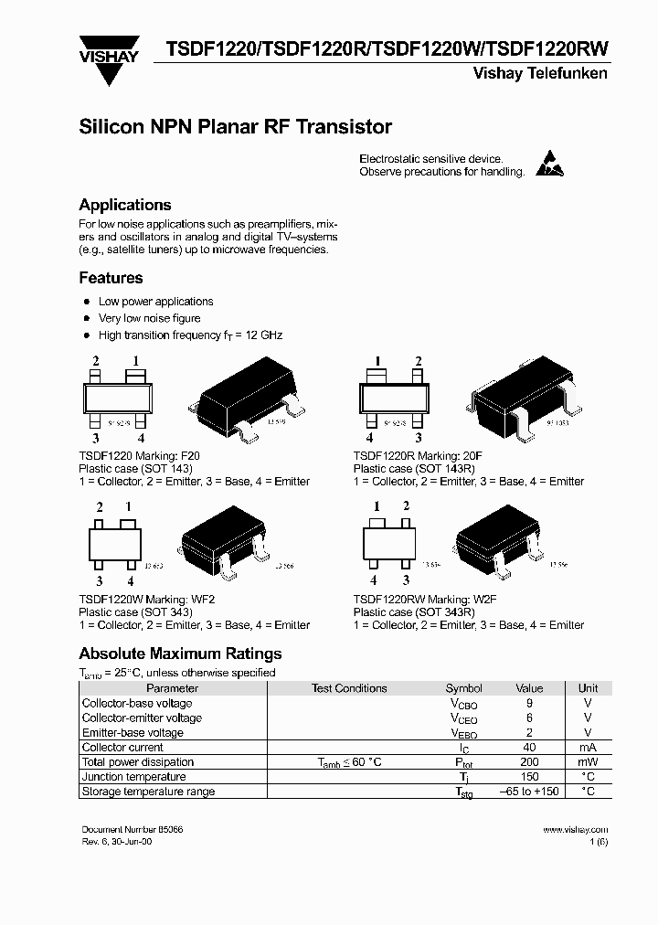 TSDF1220RW_6816633.PDF Datasheet