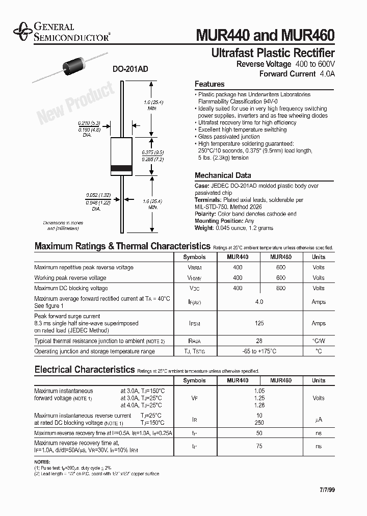 MUR440_6816645.PDF Datasheet