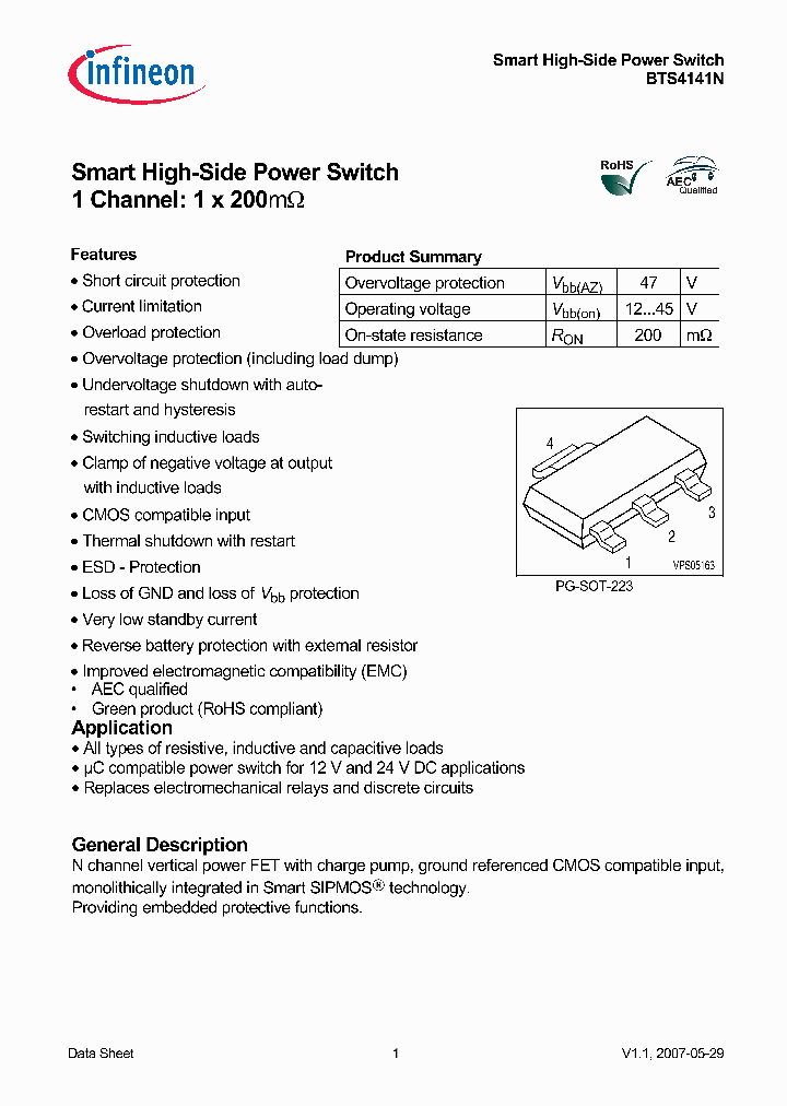BTS4141NXT_6819934.PDF Datasheet