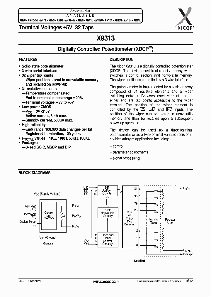 X9313TMI_6822520.PDF Datasheet