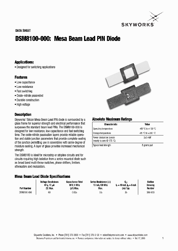 DSM8100-000_6826740.PDF Datasheet