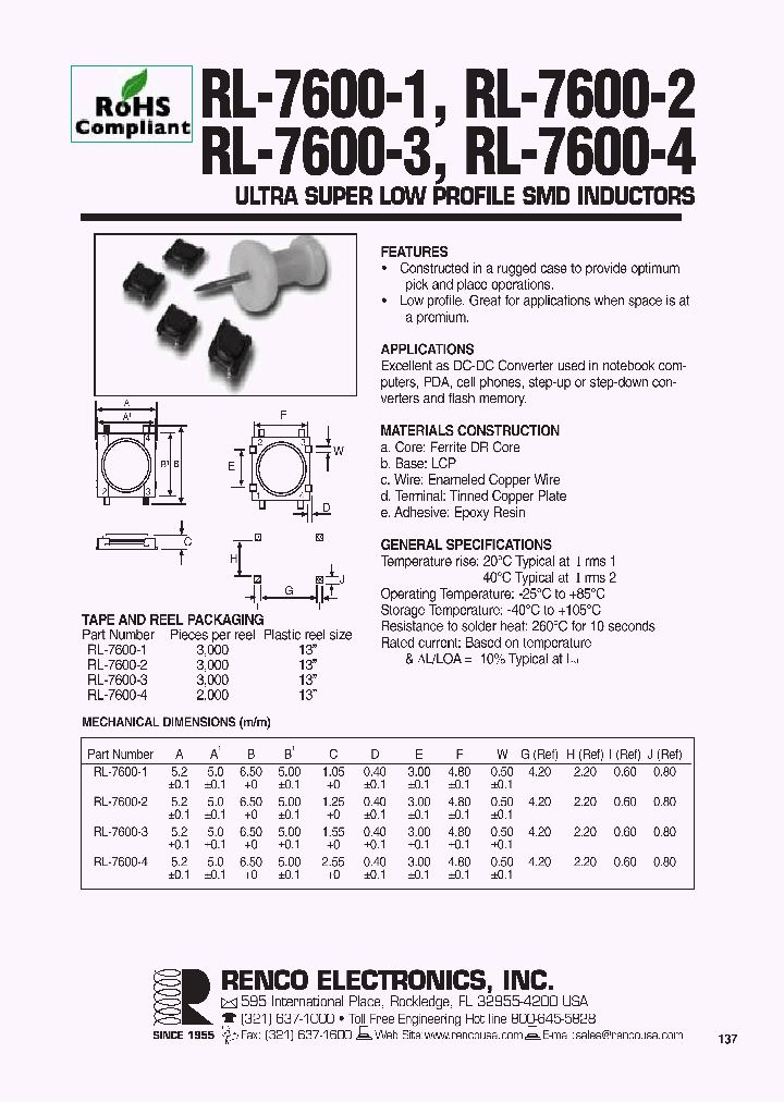 RL-7600-1-150M_6828292.PDF Datasheet