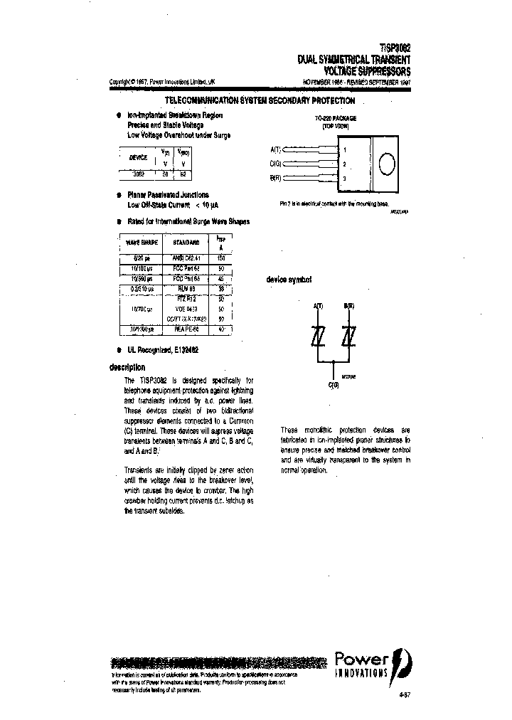 TISP3082_6831092.PDF Datasheet