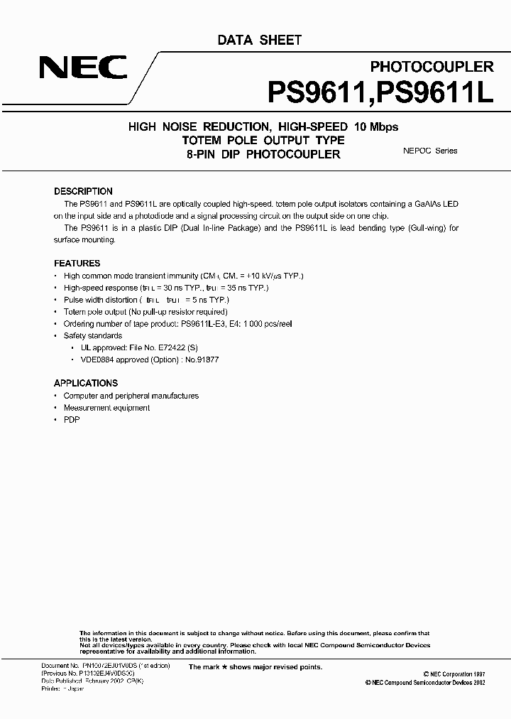 PS9611L-V-E4_6833102.PDF Datasheet