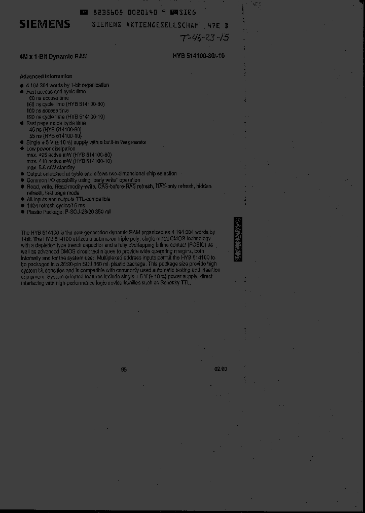 HYB514100J-80_6833986.PDF Datasheet