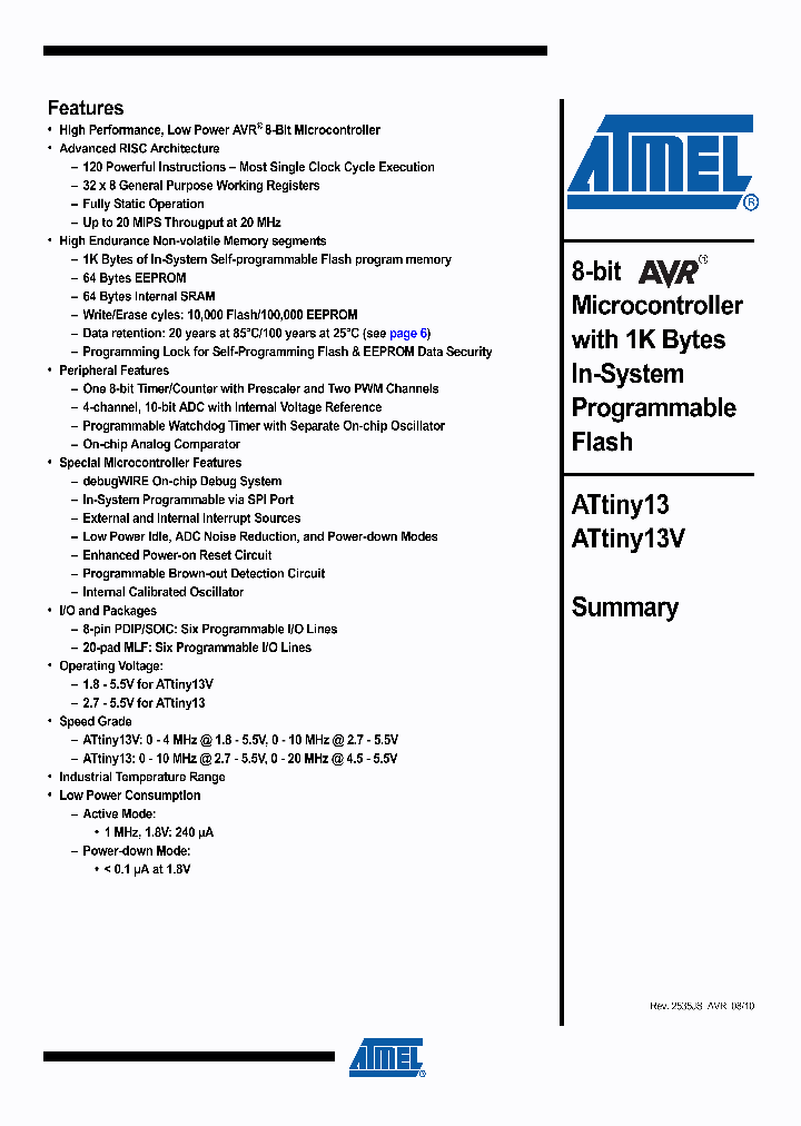 ATTINY13V-10MMUR_6849461.PDF Datasheet
