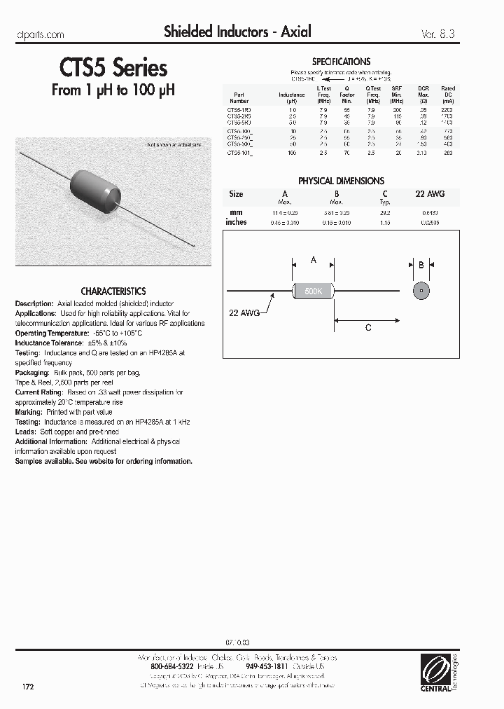 CTS5-100K_6850627.PDF Datasheet