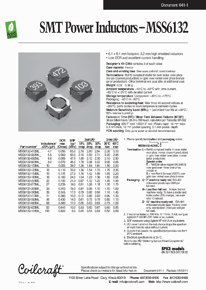 MSS6132-223MLB_6857470.PDF Datasheet