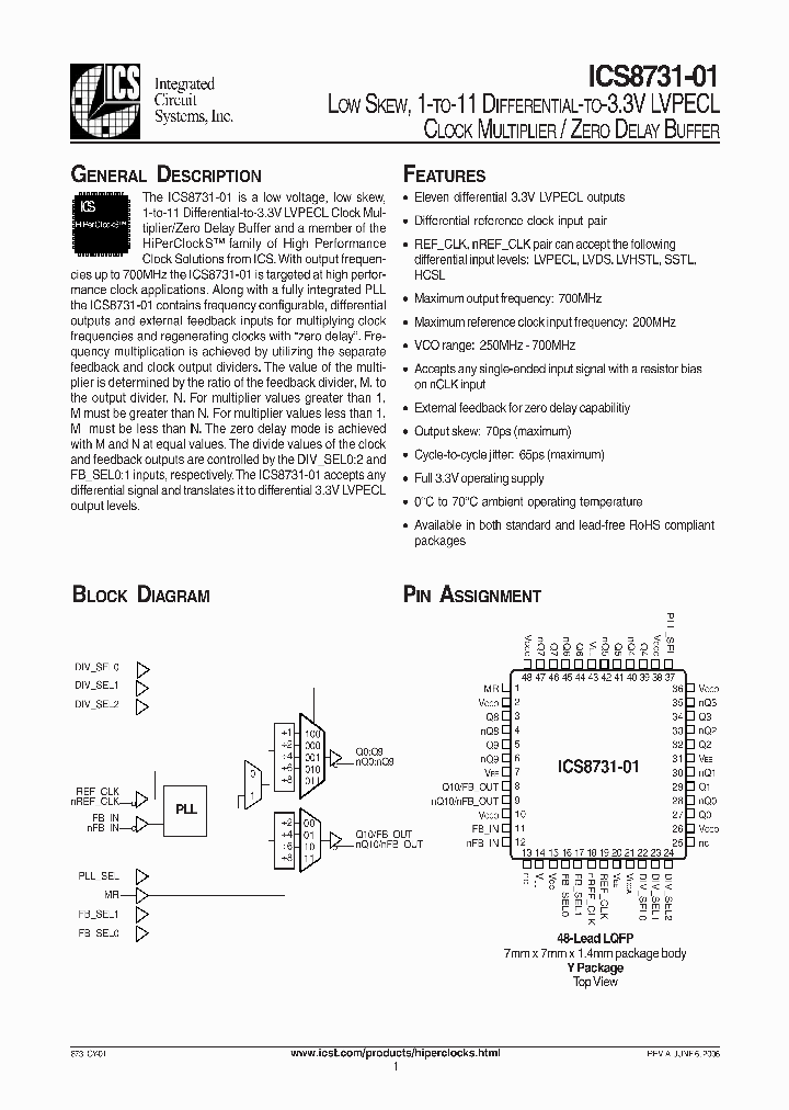 ICS8731CY-01_6858435.PDF Datasheet