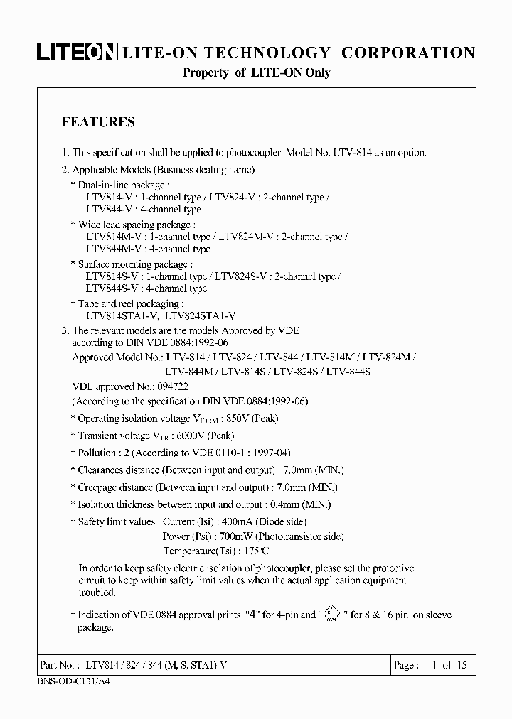 LTV824S-V_6862477.PDF Datasheet
