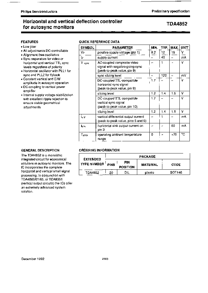 TDA4852N_6866514.PDF Datasheet