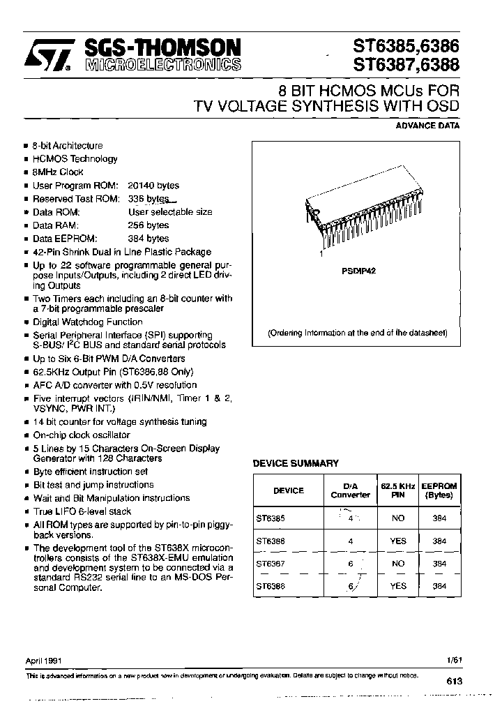 ST6385B1_6864679.PDF Datasheet