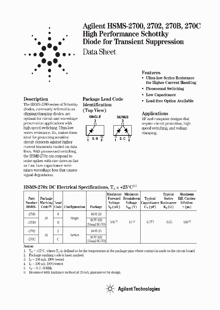 HSMS-2702-BLK_6865573.PDF Datasheet