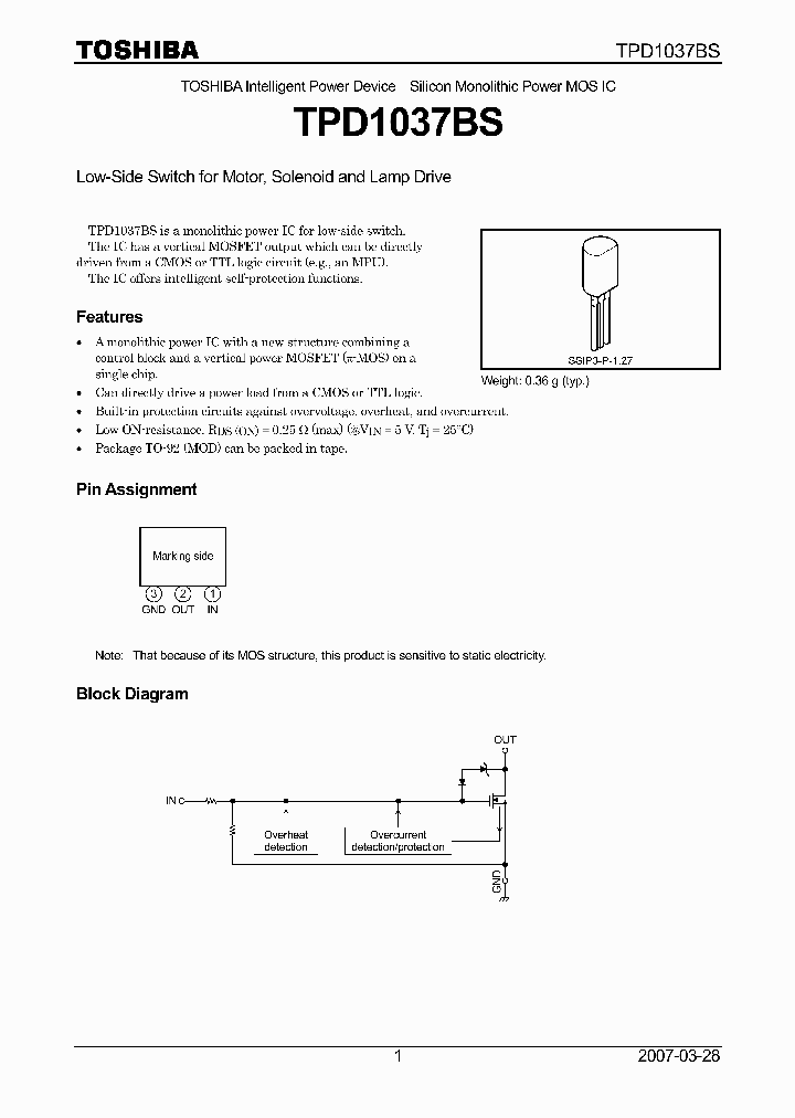TPD1037BS_6869308.PDF Datasheet