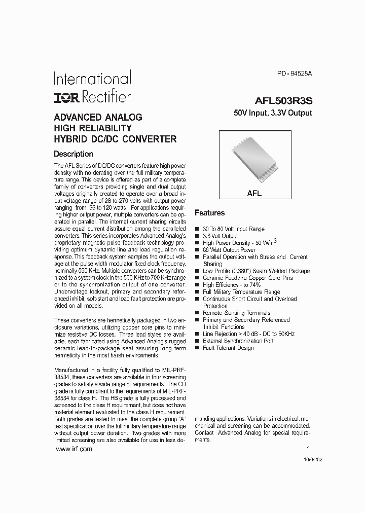 AFL503R3SYCH_6871807.PDF Datasheet