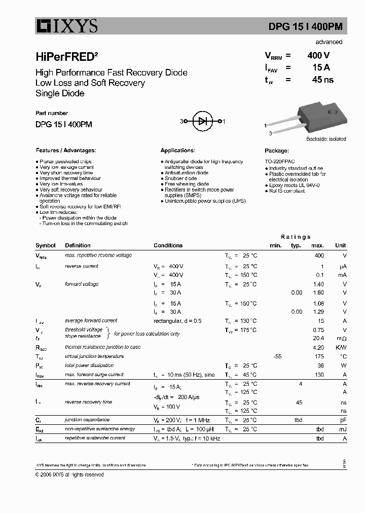 DPG15I400PM_6877495.PDF Datasheet