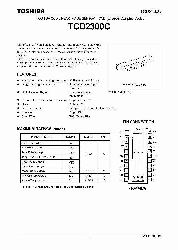 TCD2300C_6876863.PDF Datasheet