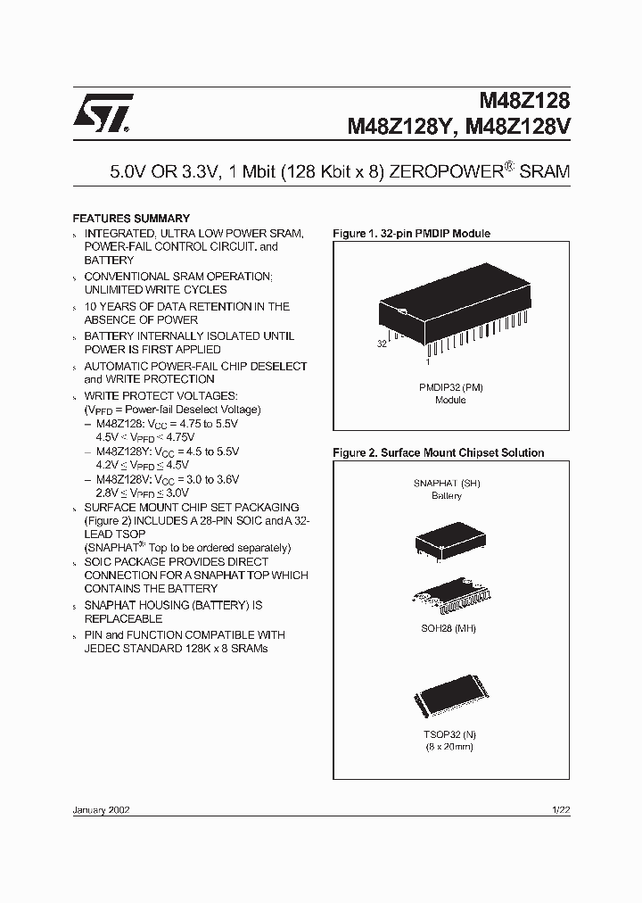 STMICROELECTRONICS-M48Z128-70CS1_6878415.PDF Datasheet
