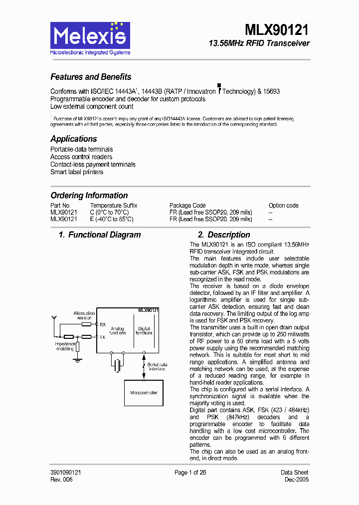 MLX90121CFR_6881508.PDF Datasheet