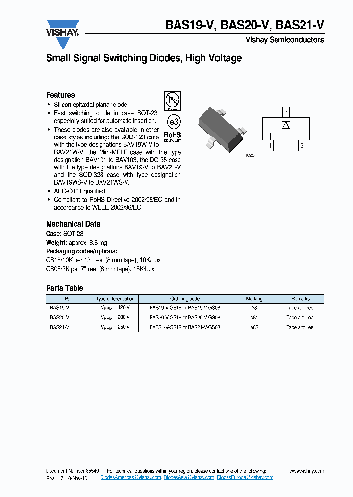 BAS20-V-GS08_6877422.PDF Datasheet