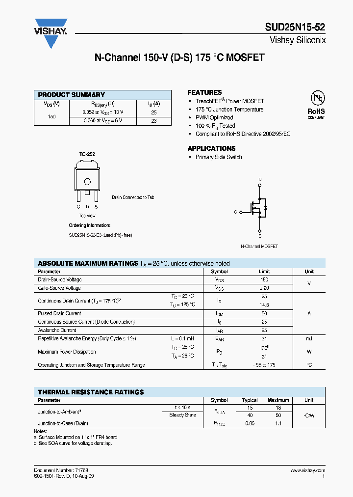 SUD25N15-52-E3_6884177.PDF Datasheet