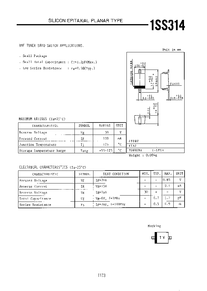 1SS314TPH2_6887530.PDF Datasheet