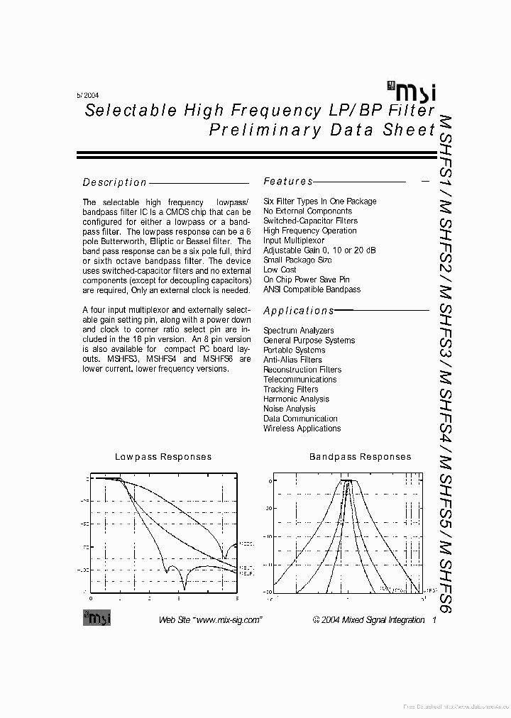 MSHFS6_6955151.PDF Datasheet