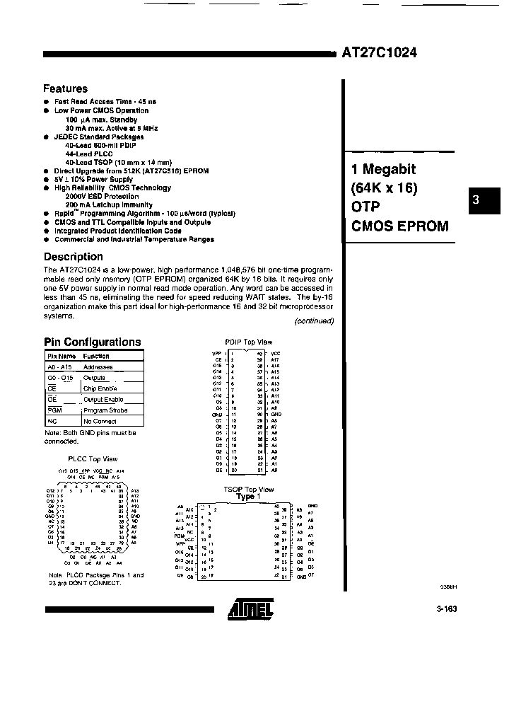 AT27C1024-55JCTR_6917218.PDF Datasheet