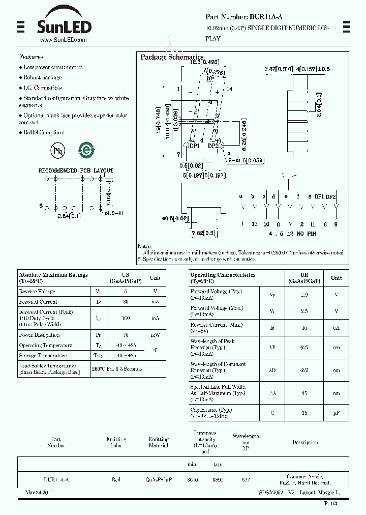 DUR11A-A_6916577.PDF Datasheet