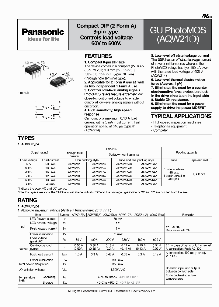 AQW216_6932404.PDF Datasheet