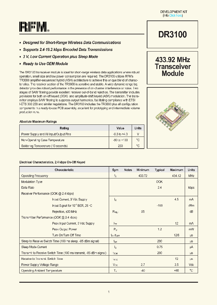DR3100_6941490.PDF Datasheet