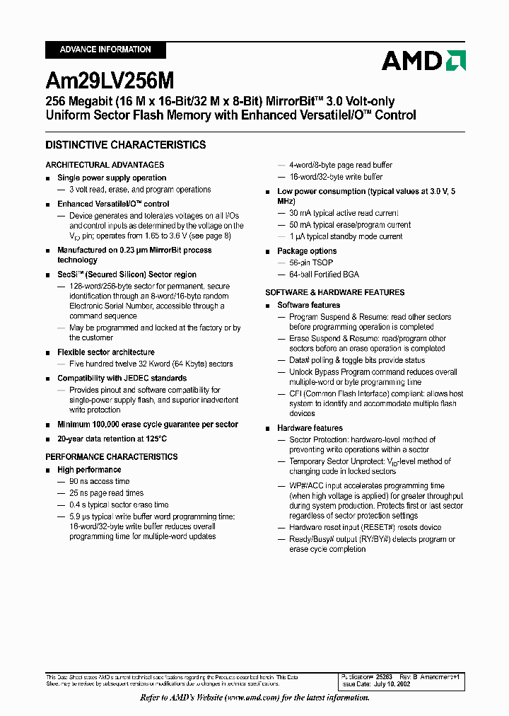 AM29LV256ML94REF_6940963.PDF Datasheet