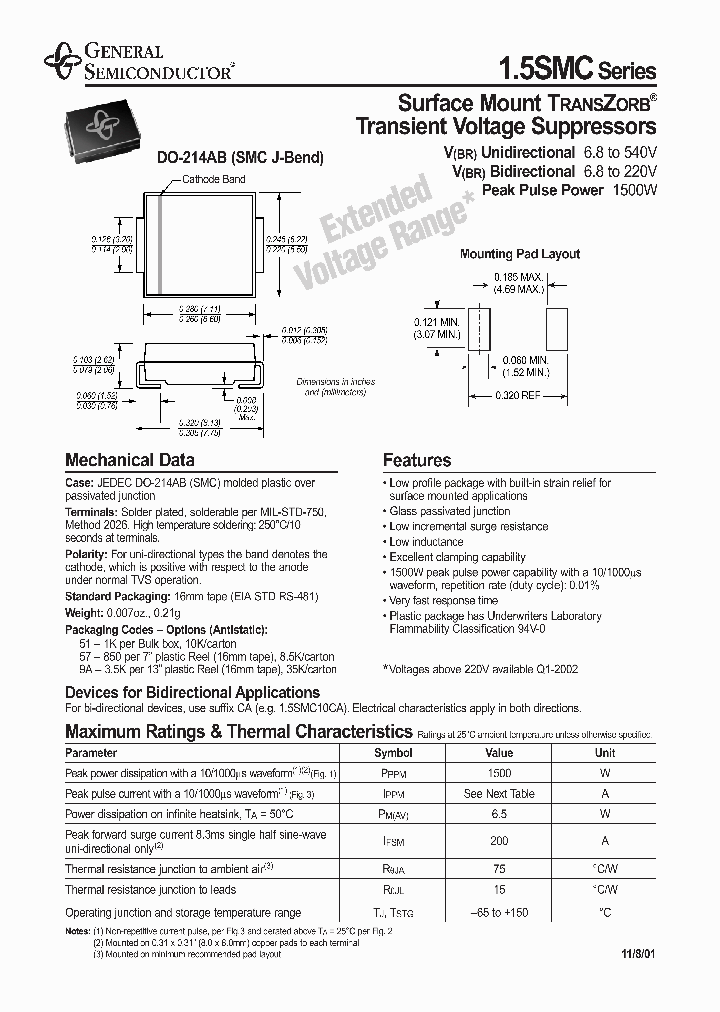 15SMC400A_6938896.PDF Datasheet