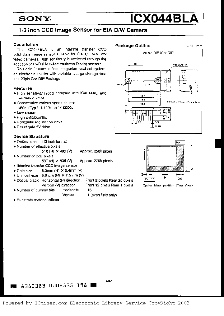 ICX044BLA_6964598.PDF Datasheet
