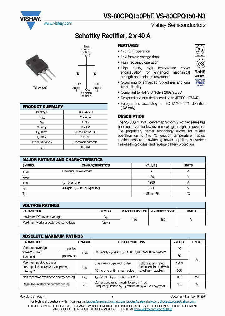 VS-80CPQ150PBF_6965976.PDF Datasheet