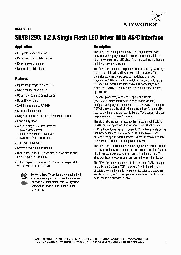 SKY81290_6966206.PDF Datasheet