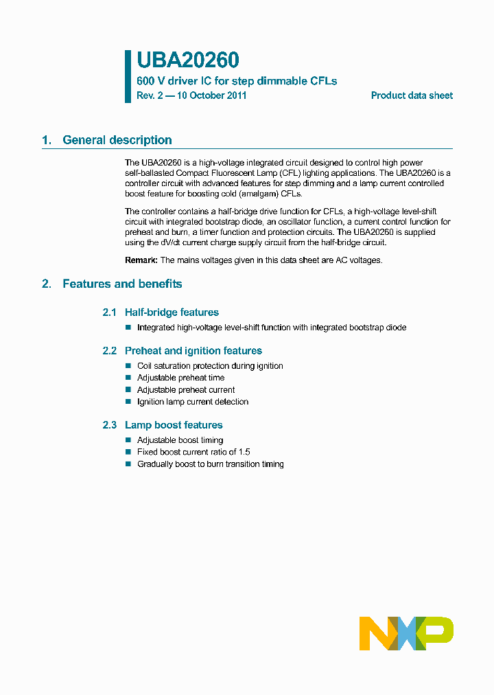 UBA20260_6967200.PDF Datasheet