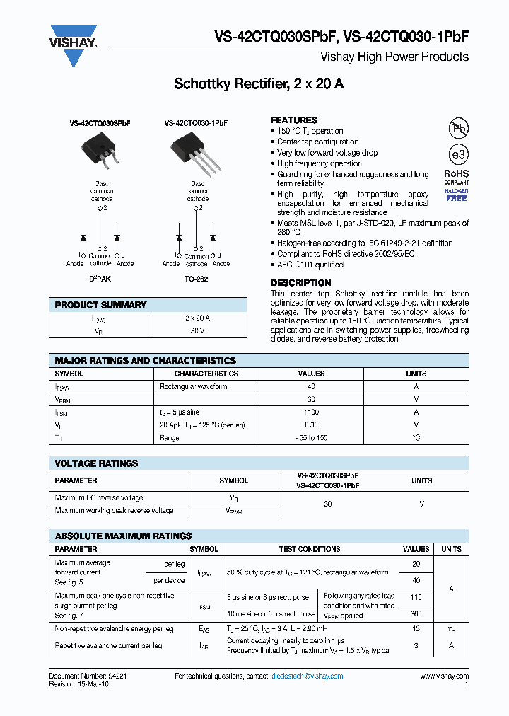 VS-42CTQ030-1PBF_6969628.PDF Datasheet