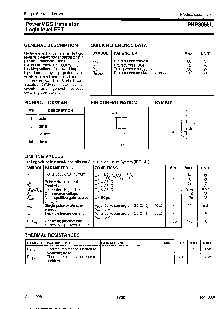 PHP3055L127_6970977.PDF Datasheet