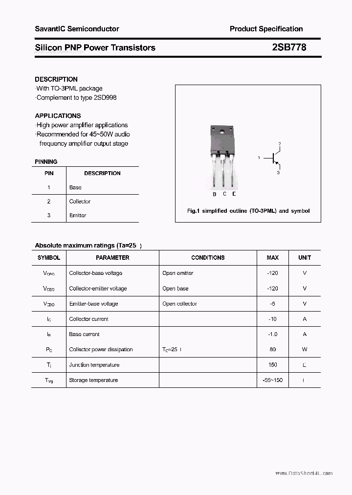 2SB778_6972619.PDF Datasheet