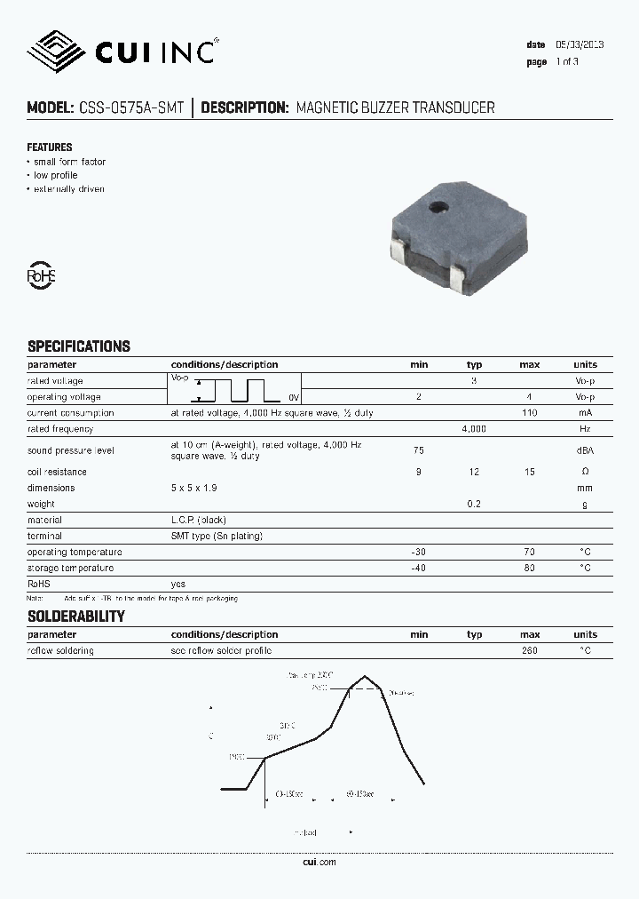 CSS-0575A-SMT_6974100.PDF Datasheet