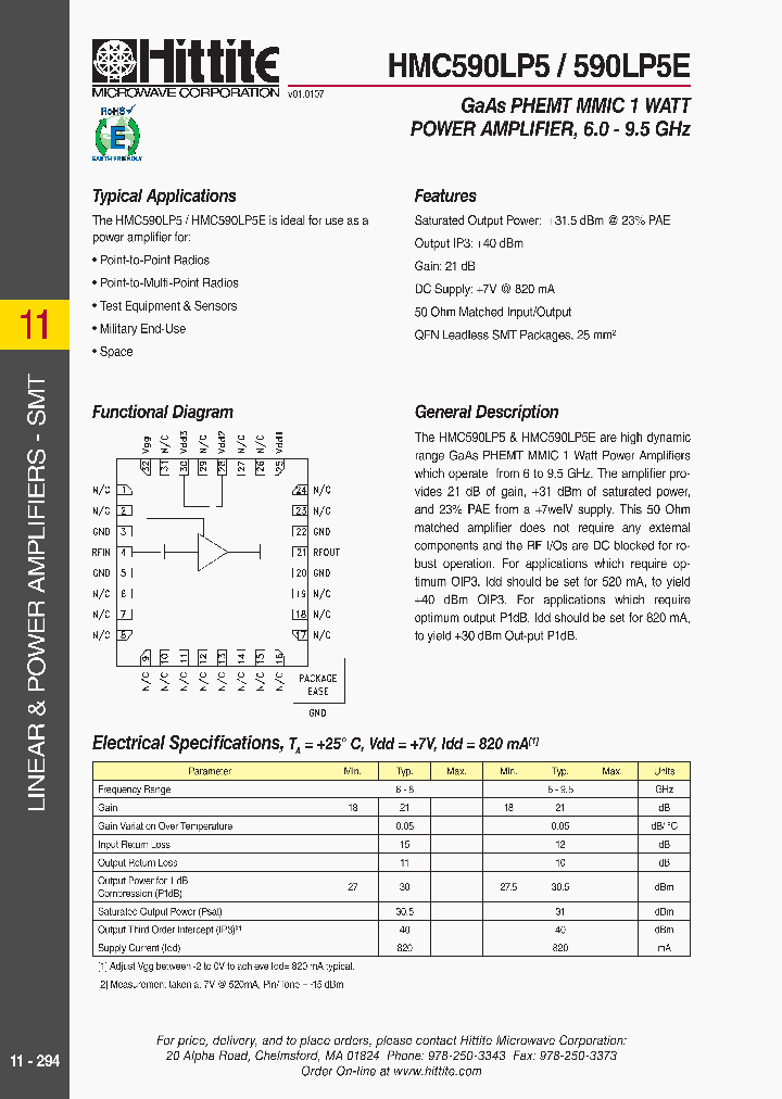 HMC590LP509_6974640.PDF Datasheet