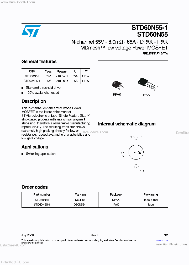 STD60N55-1_6978607.PDF Datasheet
