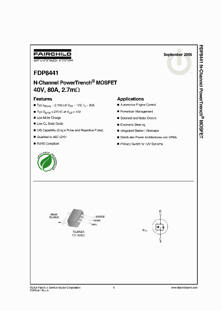 FDP8441_6979878.PDF Datasheet